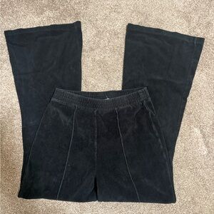 Aerie black Corduroy Flare Pants